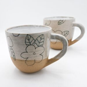 Maxi mug fleuri